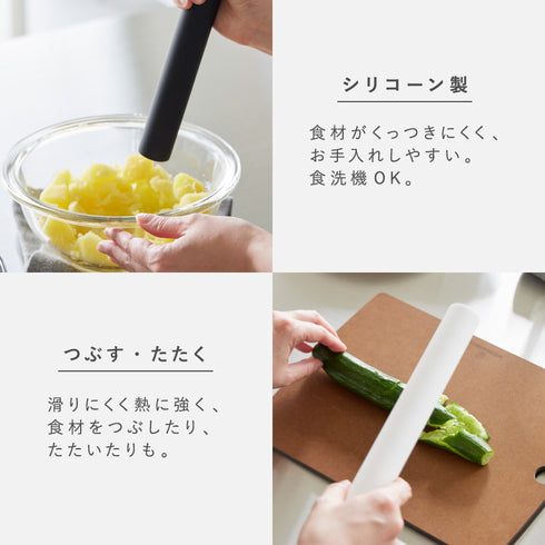 スケッパー付きシリコーンめん棒 タワー.|s5